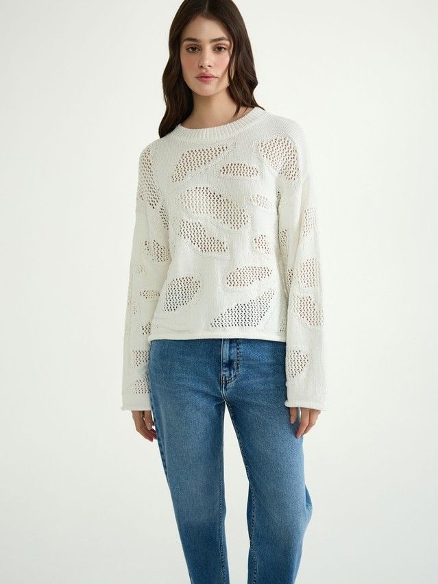 Women's pullover CONTE ELEGANT LDK2438, s.170-84, white - 5