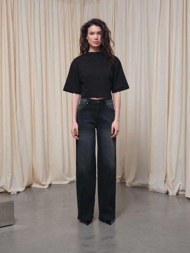 Women's jeans CONTE CON-800, s.164-90, washed black - 1