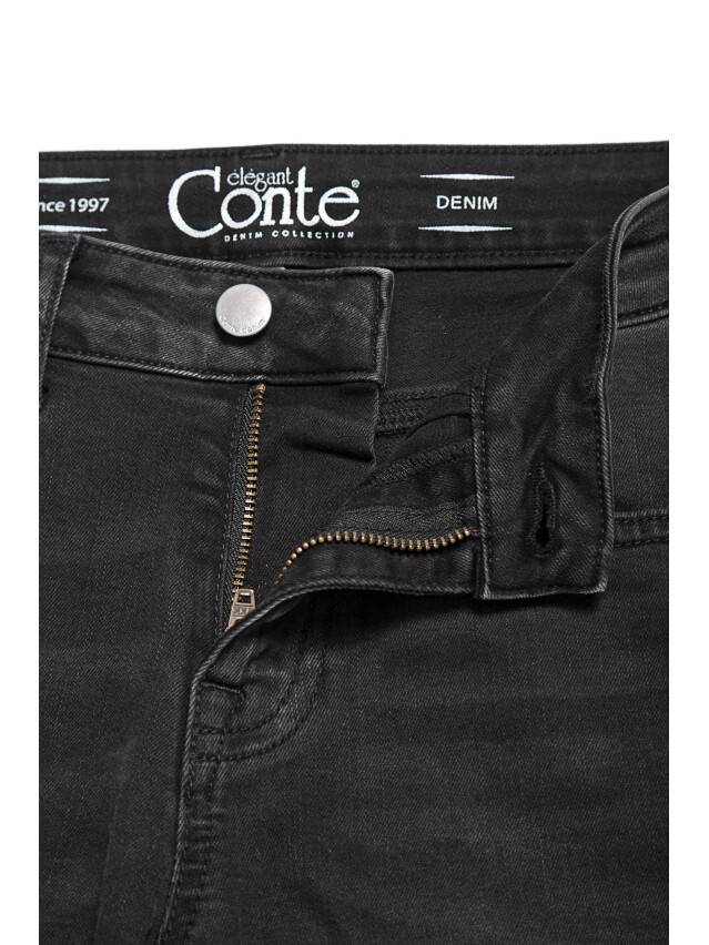 Denim trousers CONTE ELEGANT CON-100, s.170-90, black - 7