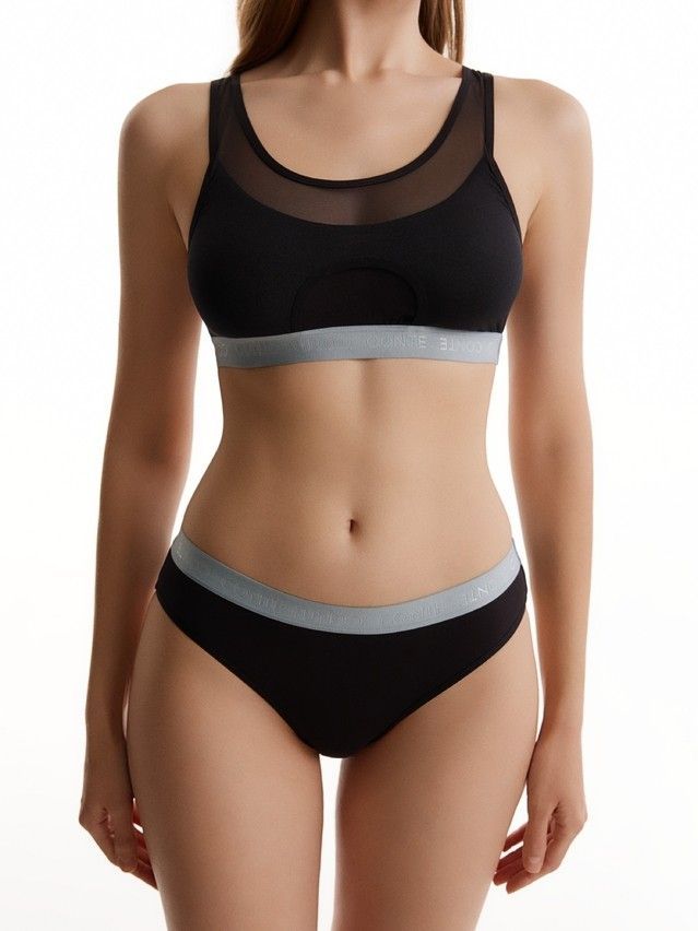 Women's top CONTE DOUBLE LINES LBE 3548, s.170-84, black-blue - 3