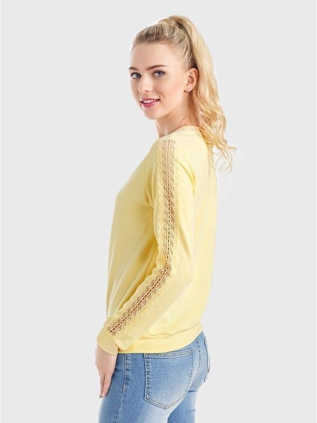 Women's polo neck shirt CONTE ELEGANT LD 706, s.158,164-100, yellow - 3