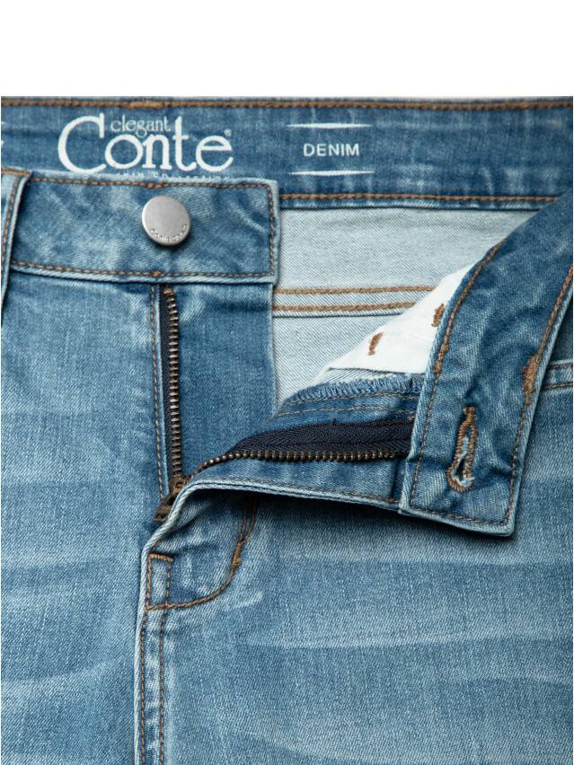 Denim trousers CONTE ELEGANT CON-145, s.170-102, mid blue - 7