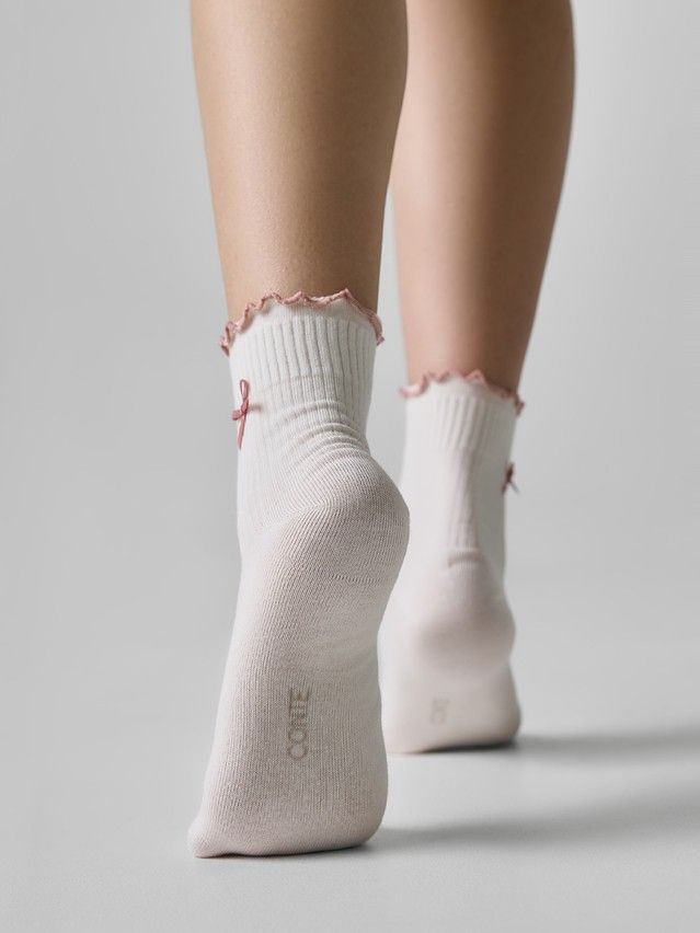 Women's socks CONTE, s.23-25, 1184 milky-ash-pink - 2