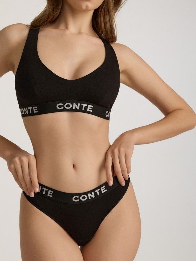 Women's bustier CONTE ELEGANT COMFY LINE LBE 2989, s.170-88, black-silver - 3