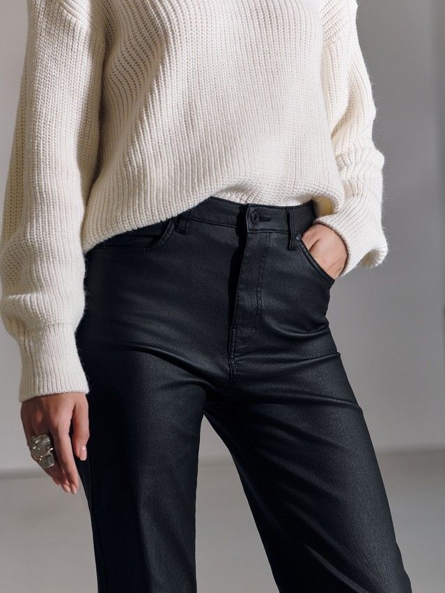 Denim trousers CONTE ELEGANT CON-710, s.170-102, black - 3