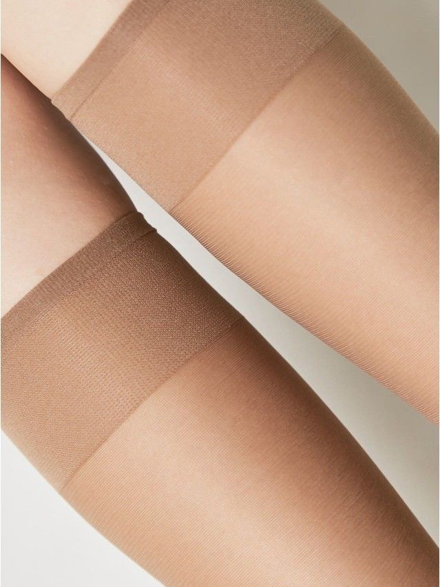 Women's knee high socks CONTE ELEGANT TENSION SOFT 40 (1 pair),s.23-25, bronz - 8