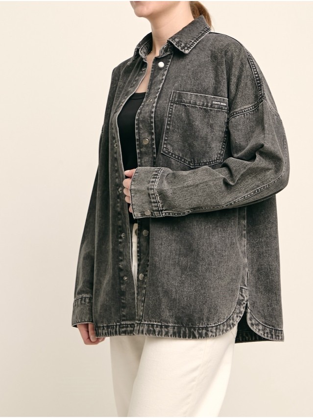 Denim windbreaker CONTE CON-984, s.170-84-90, washed black - 10