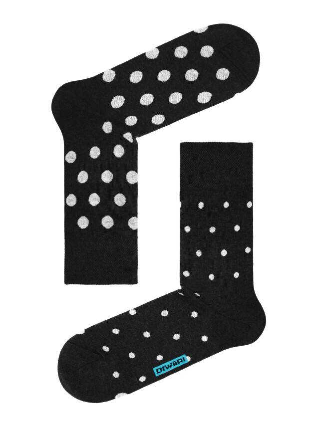 Men's socks DiWaRi HAPPY, s. 40-41, 049 black-grey - 1