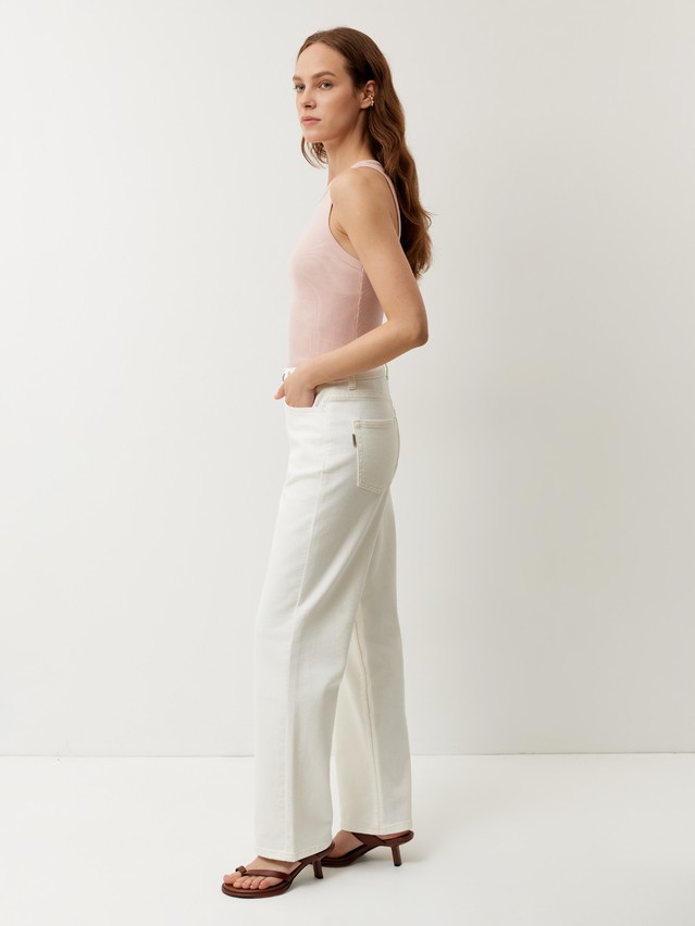 Women's jeans CONTE CON-993, s.164-90, off white - 3