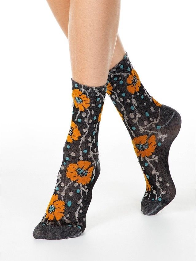 Women's socks CONTE ELEGANT FANTASY, s.23-25, 188 grey - 2
