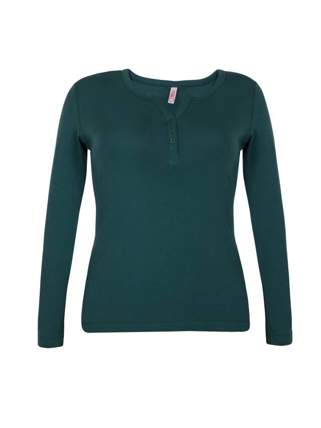 Women's polo neck shirt CONTE ELEGANT LD 599, s.158,164-100, green - 1
