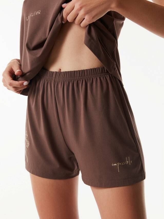 Women's shorts CONTE ELEGANT TATTOO STYLE LHW 1715, s.170-90, dark cappuccino - 3