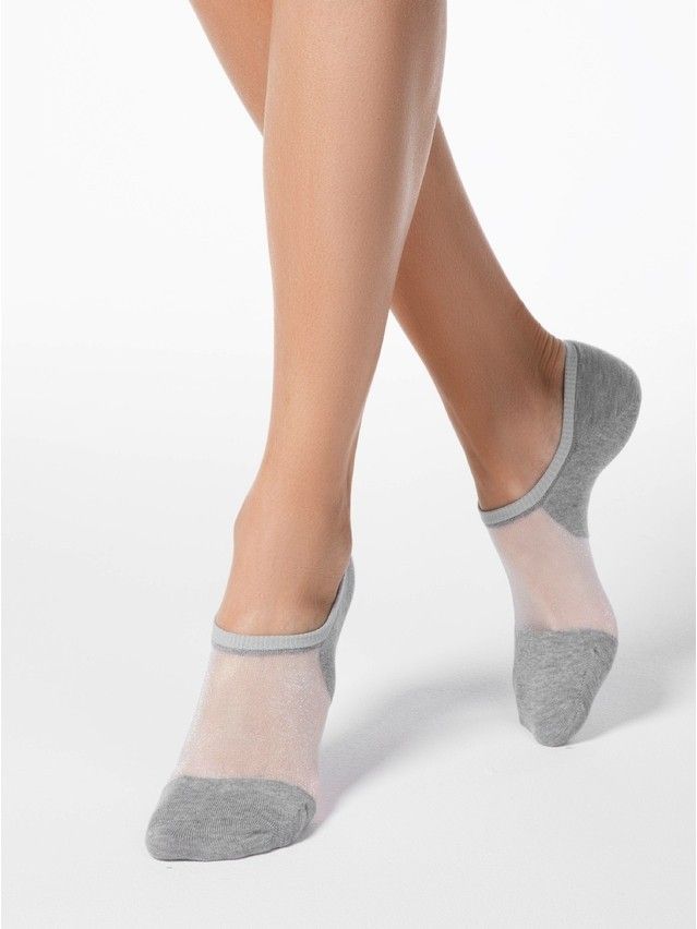 Women's socks CONTE ELEGANT ACTIVE (anklets),s.23, 000 grey - 1