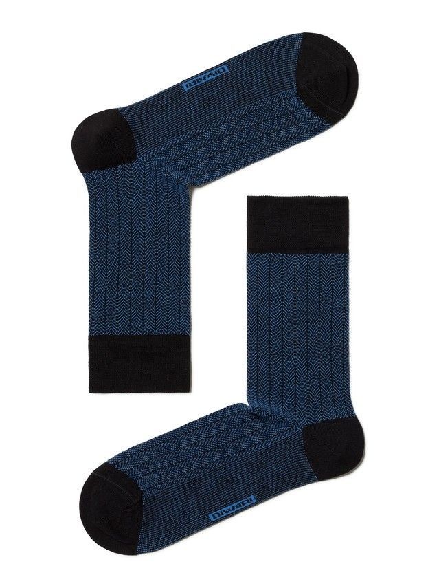 Men's socks CLASSIC 19C-35SP, s. 40-41, 119 black-blue - 2