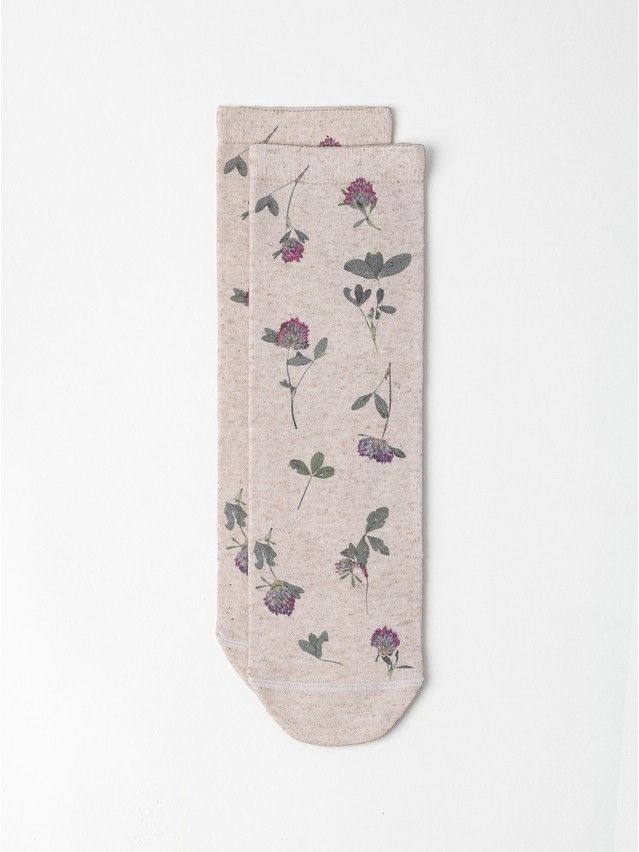 Women's socks CONTE FLOWERS, s.23-25, 1146 beige - 3
