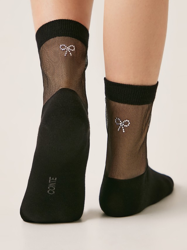 Women's socks CONTE ELEGANT CLASSIC, s.23-25, 683 black - 2