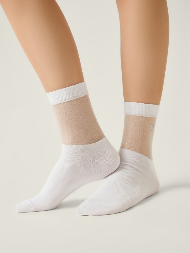 Women's socks CONTE ELEGANT CLASSIC, s.23-25, 684 white - 1