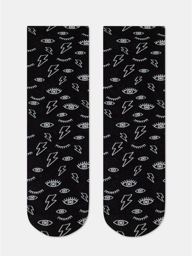 Women's socks CONTE ELEGANT FANTASY, s.23-25, nero-bianco - 4