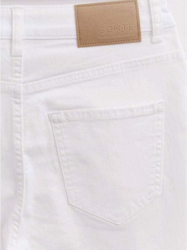 Denim trousers CONTE ELEGANT CON-419, s.170-102, white - 8