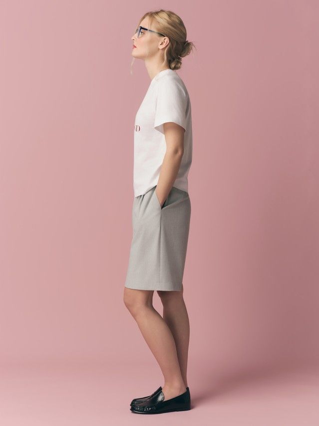 Women's polo neck shirt CONTE ELEGANT LD 3029, s.170-92, white-work - 3