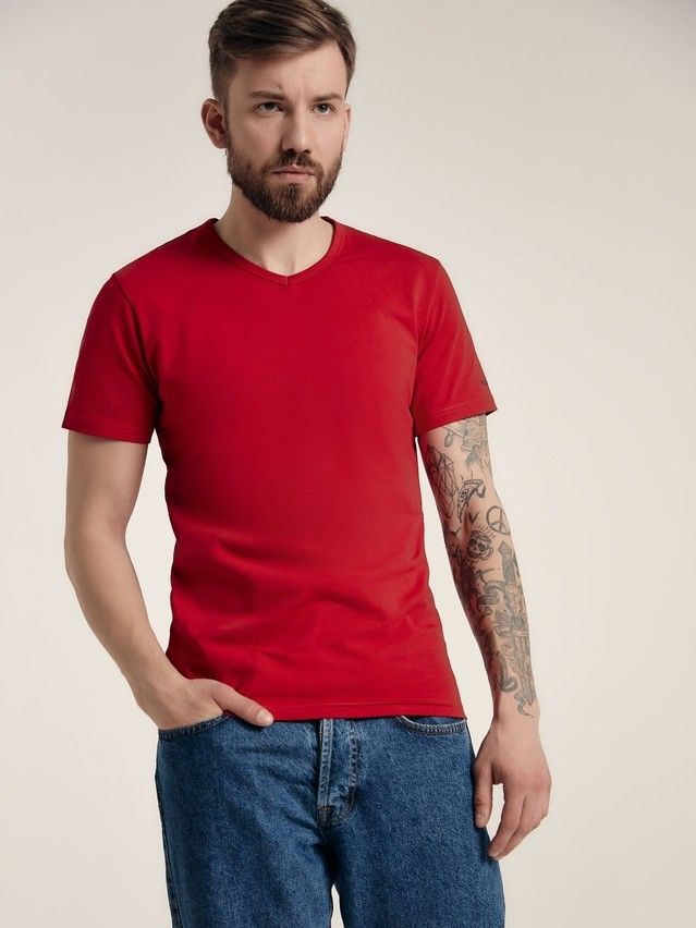 T-shirt BASIC MF 310-10, s.170,176-100, dark red - 3