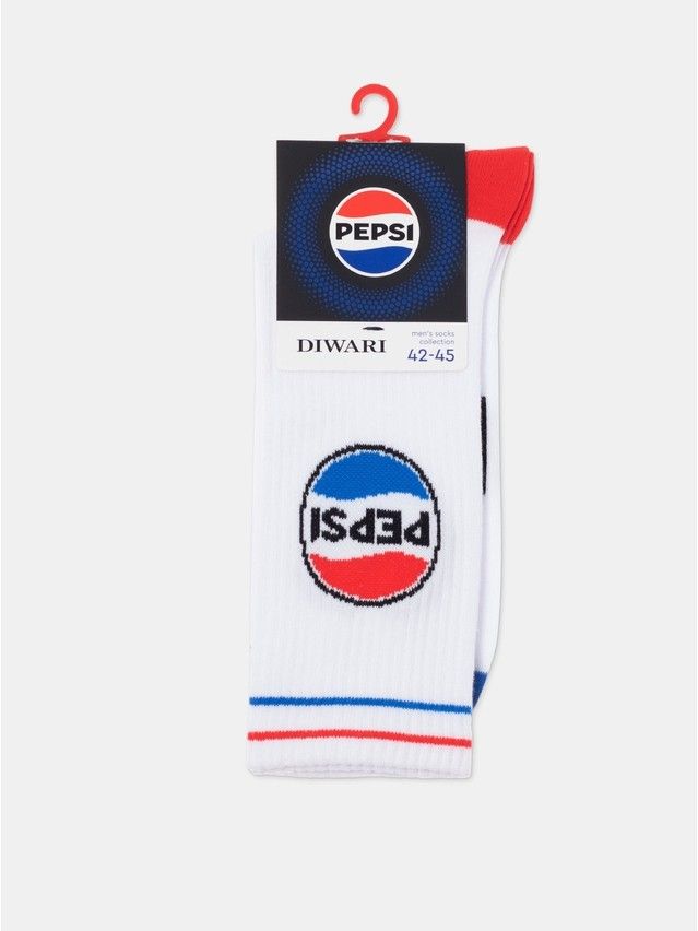 Men's socks DIWARI PEPSI, s.27-29, 586 white - 6