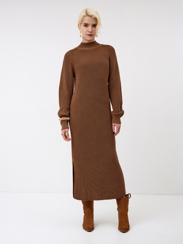 Women's dress CONTE ELEGANT LDK24139, s.170-84-90, brown - 1
