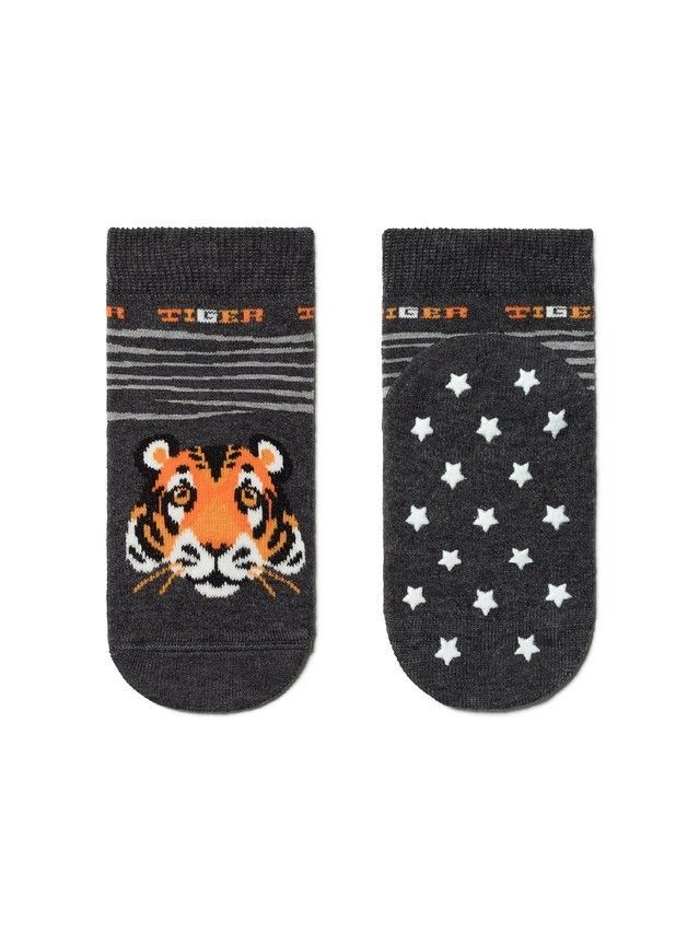 Children's socks TIP-TOP (anti-slip) 7S-54SP, s. 18-20, 474 dark gray - 1