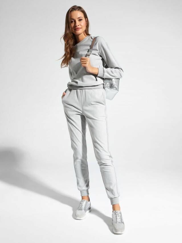 Sweatshirt LD 1043, s.170-100, shiny grey - 3