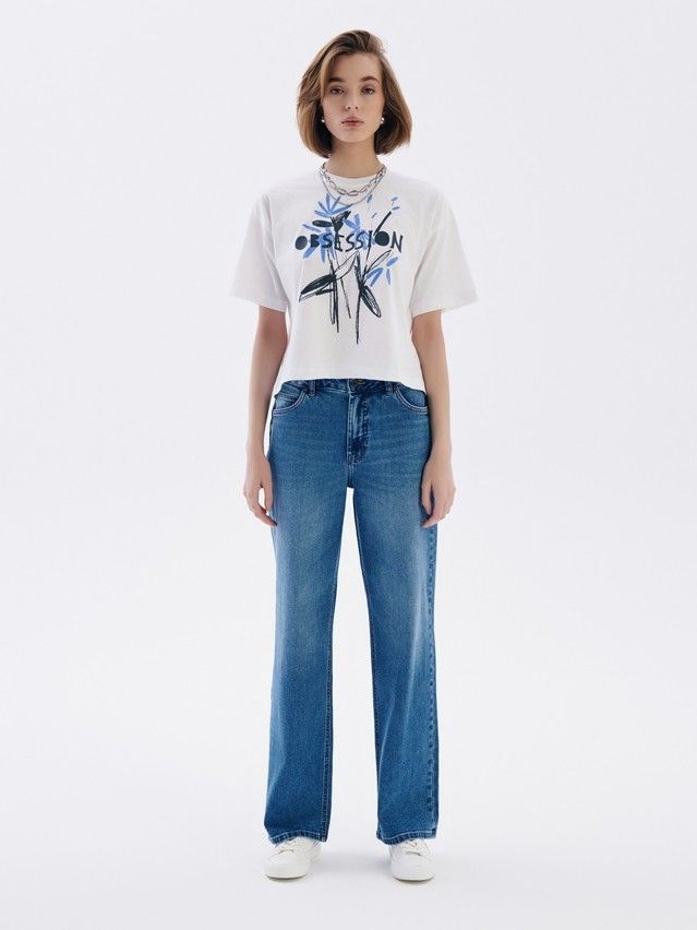 Women's polo neck shirt CONTE ELEGANT LD 2675, s.170-92, white-obsession - 1