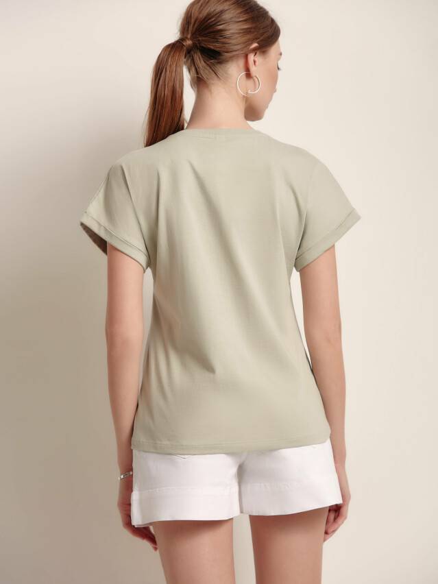Women's polo neck shirt CONTE ELEGANT LD 1217, s.170-100, pistachio - 4