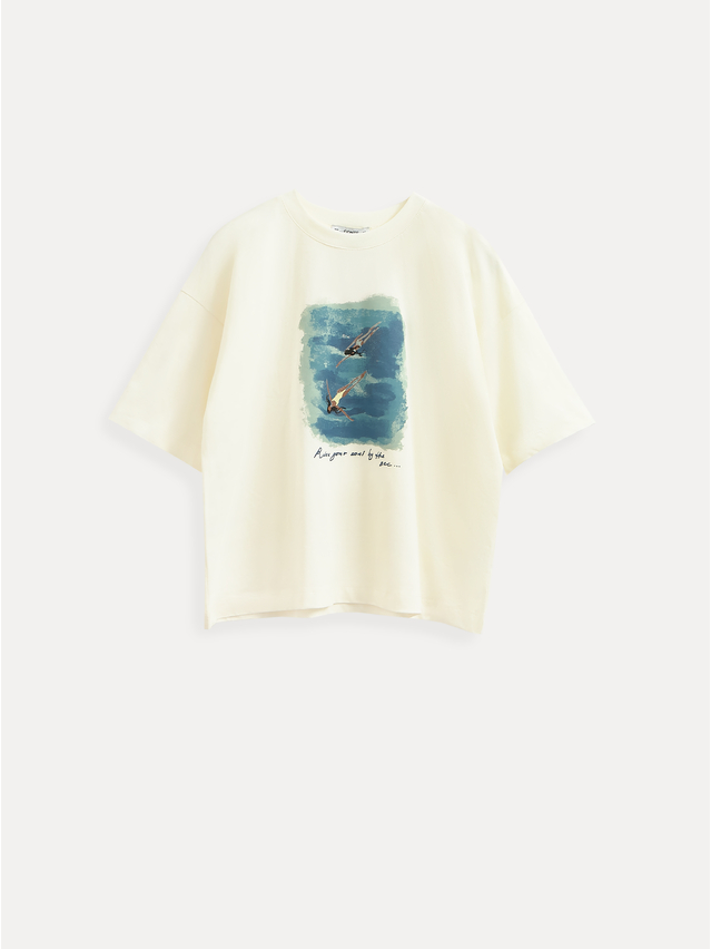 Women's polo neck shirt CONTE ELEGANT LD 3032, s.170-92, milk-sea - 6