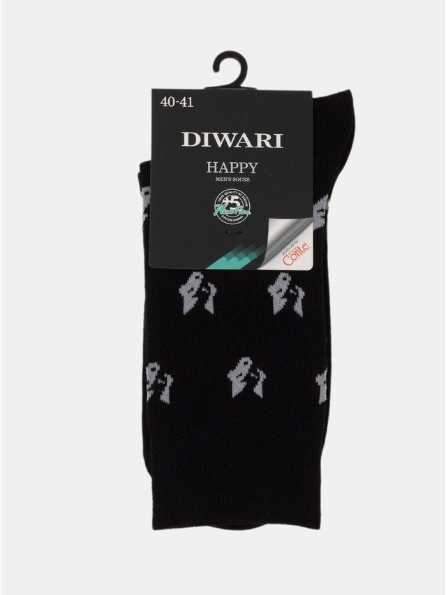 Men's socks DiWaRi HAPPY, s.25, 164 black - 5