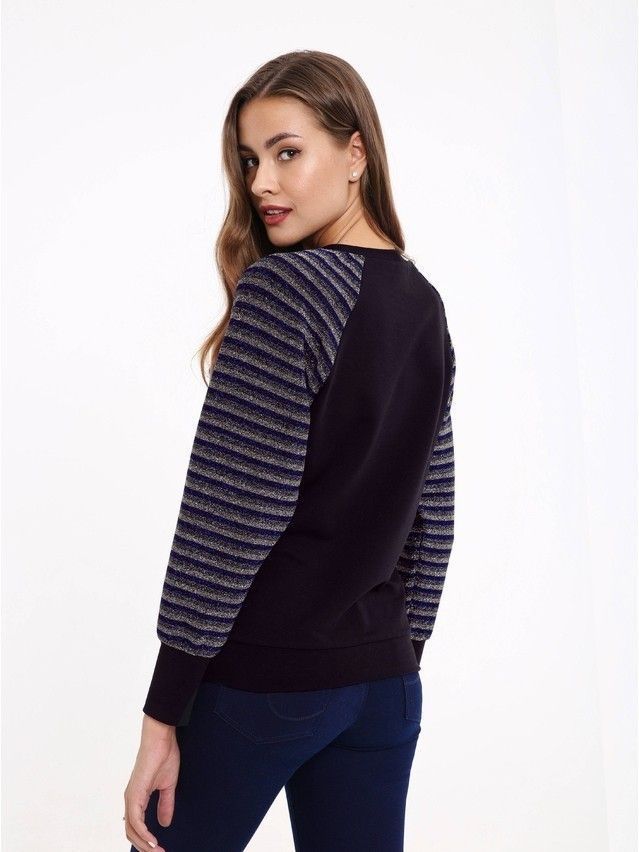 Women's polo neck shirt CONTE ELEGANT LD 852, s.170-100, nero - 2