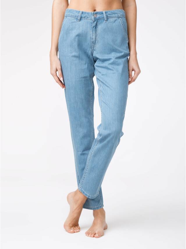 Denim trousers CONTE ELEGANT CON-140, s.170-102, bleach blue - 1
