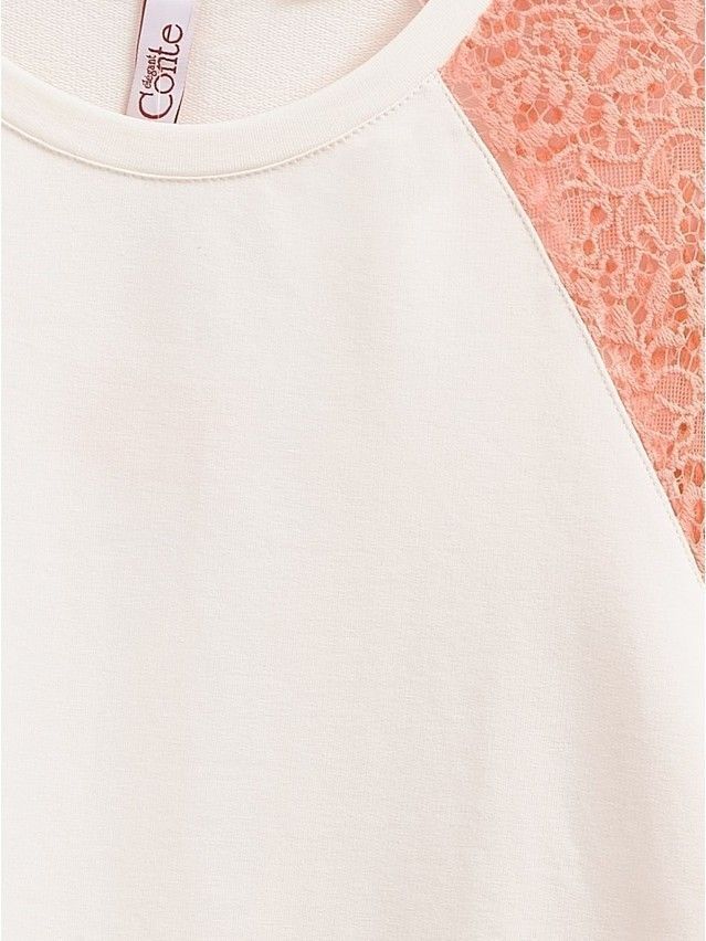 Women's polo neck shirt CONTE ELEGANT LD 640, s.158,164-84, coral red - 4
