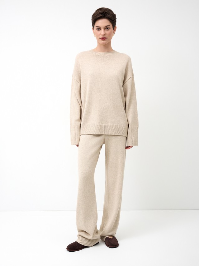 Women's trousers CONTE ELEGANT LDK24131, s.170-102, beige - 5