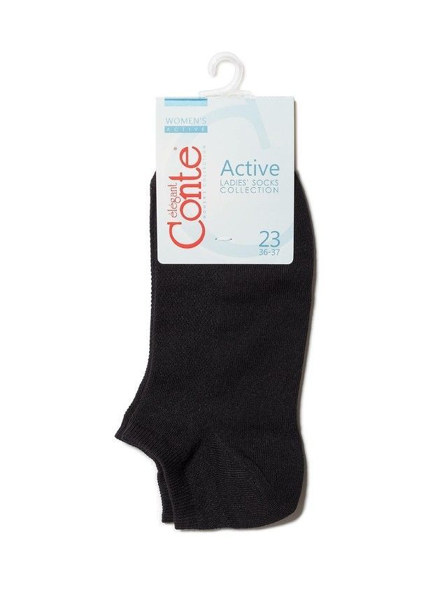 Women's cotton socks ACTIVE (short) 19С-183SP, s.36-37, 484 black - 3