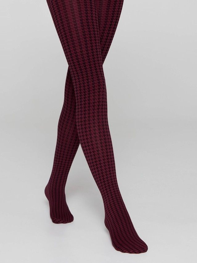 Fancy children's tights CONTE ELEGANT OLIVIA, s.104-110, bordo - 1