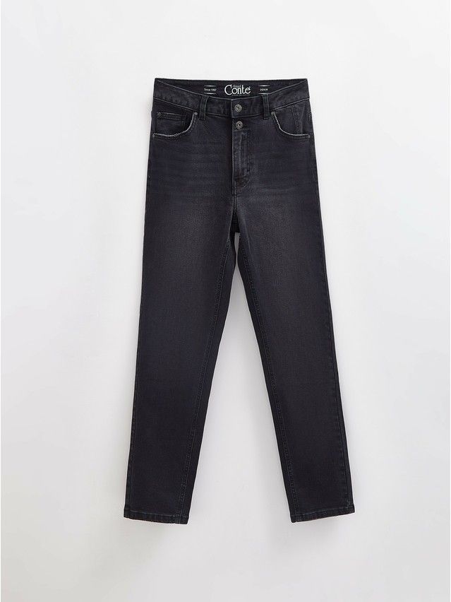 Denim trousers CONTE ELEGANT CON-702, s.170-102, black - 5