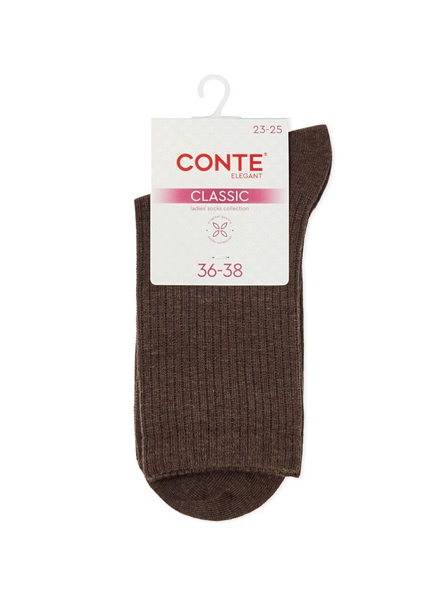 Women's socks CONTE ELEGANT CLASSIC, s.23-25, 751 chocolate - 4