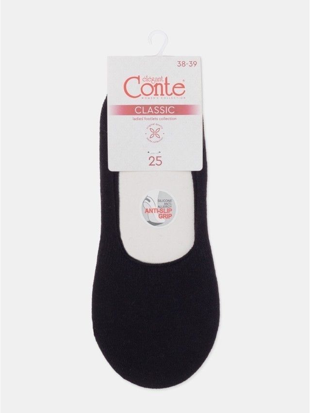 Women's footlets CONTE ELEGANT CLASSIC, s.23, 000 black - 8