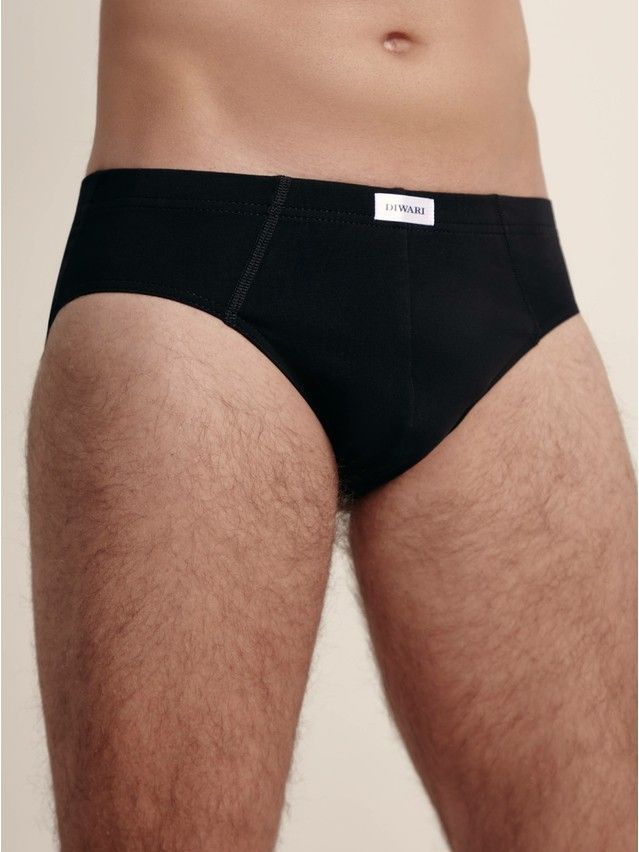 Men's underpants DiWaRi BASIC MEN MSL 2128, s.78,82, black - 1