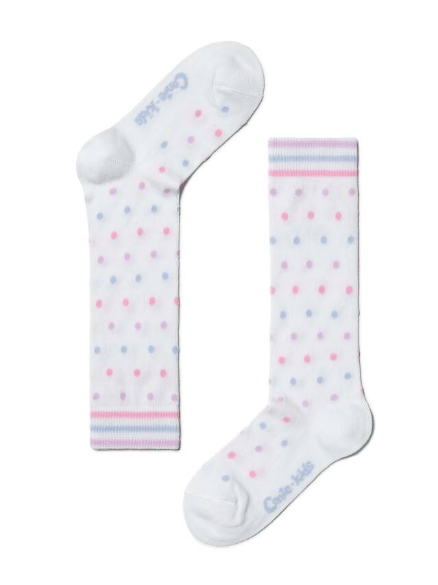Children's knee high socks CONTE-KIDS TIP-TOP, s.21-23, 035 white - 1
