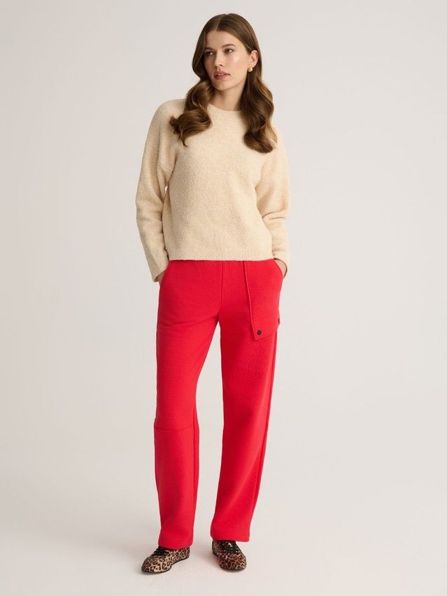 Women's trousers CONTE ELEGANT LBK 2842, s.170-102, crimson red - 3