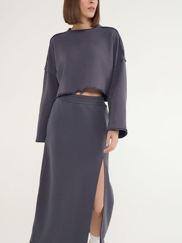 Women's skirt CONTE ELEGANT LU 3066, s.170-90, graphite - 5