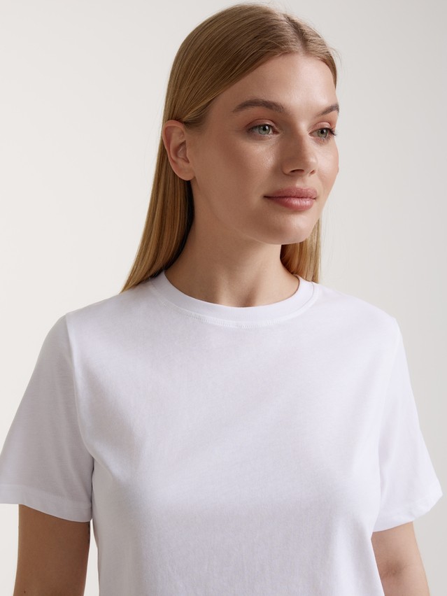 Women's polo neck shirt CONTE ELEGANT LD 3206, s.170-84, white - 3