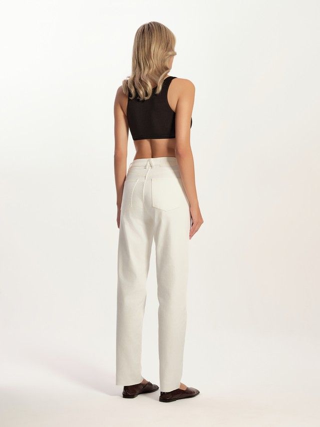 Denim trousers CONTE ELEGANT CON-769, s.170-102, off white - 2