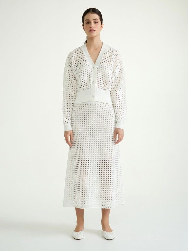 Women's skirt CONTE ELEGANT LDK2442, s.170-90, ecru - 1