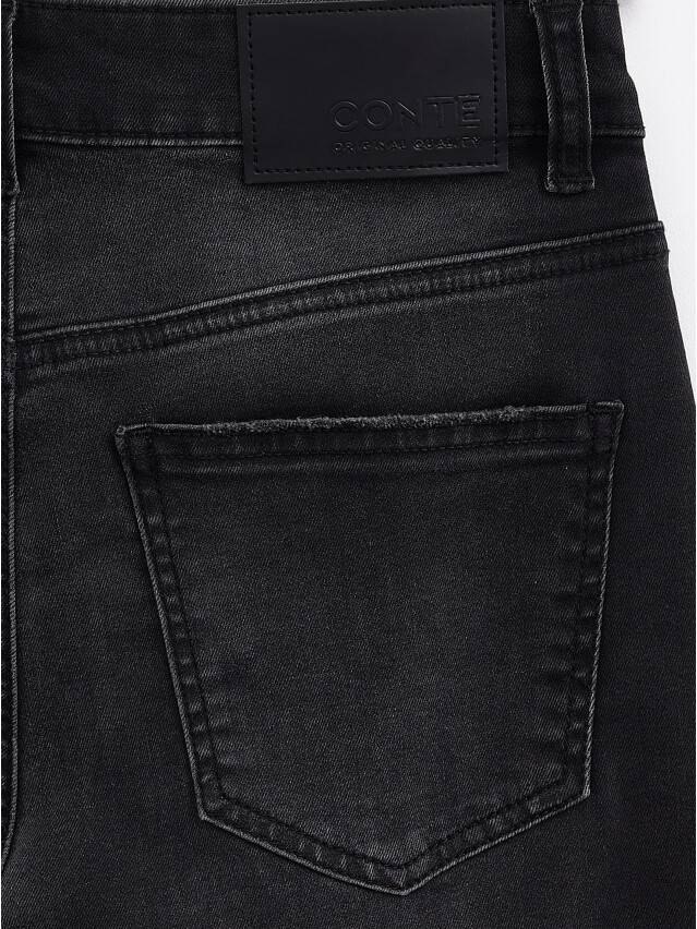 Denim trousers CONTE ELEGANT CON-396, s.170-102, washed black - 8